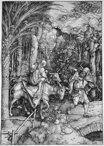 Albrecht Dürer, Flight into Egypt, 1511, Ackland Museum, UNC, Chapel Hill
