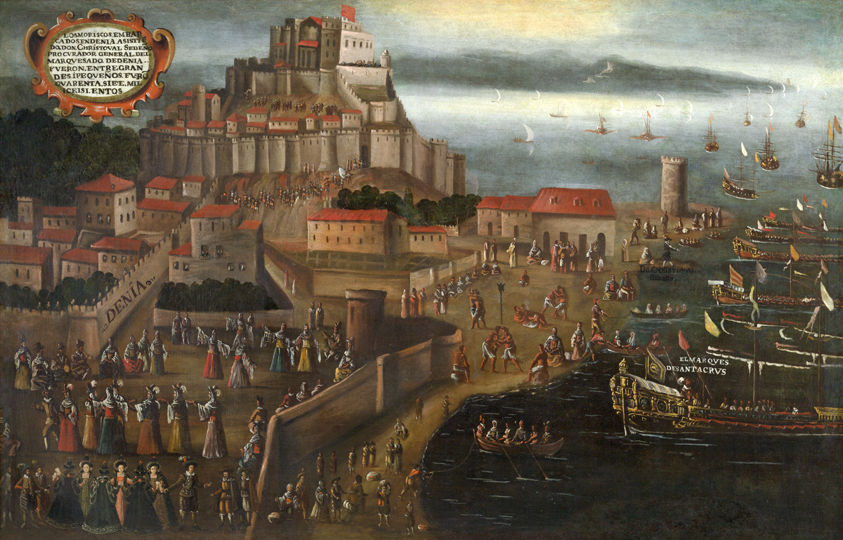 Expulsion of the Moriscos from the Port of Denia, Vicente Mostre, 1613, Colección Bancaja